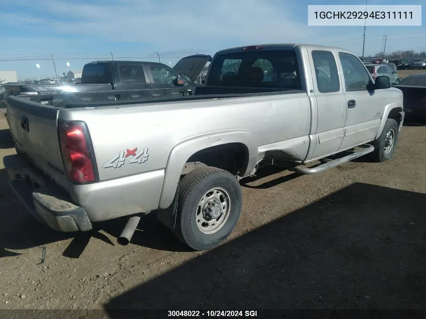 2004 Chevrolet Silverado K2500 Heavy Duty VIN: 1GCHK29294E311111 Lot: 30048022