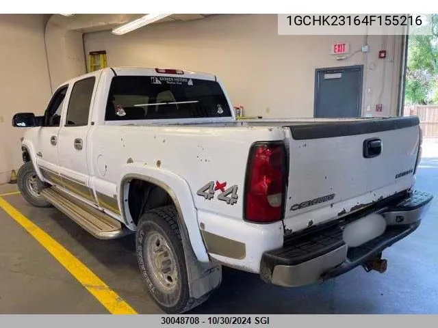 2004 Chevrolet Silverado K2500 Heavy Duty VIN: 1GCHK23164F155216 Lot: 30048708