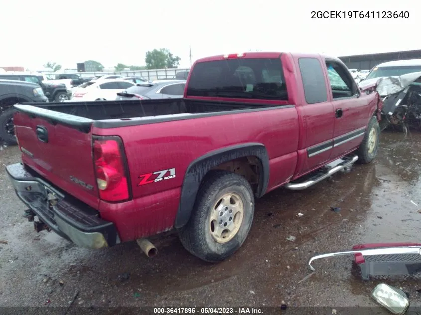 2004 Chevrolet Silverado 1500 Z71 VIN: 2GCEK19T641123640 Lot: 36417895