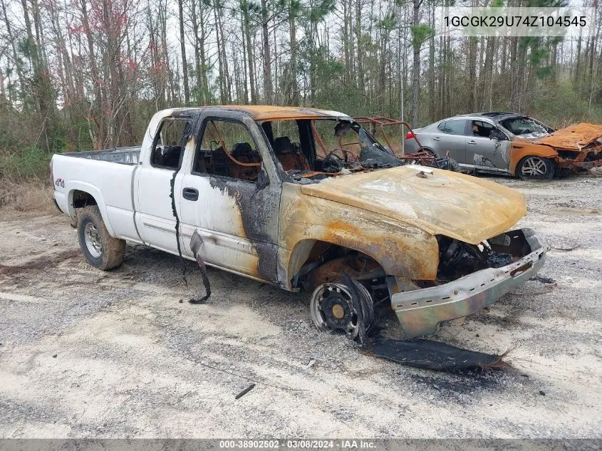 2004 Chevrolet Silverado 2500 Ls VIN: 1GCGK29U74Z104545 Lot: 38902502