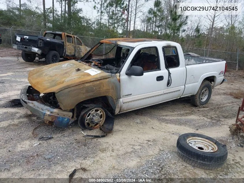 2004 Chevrolet Silverado 2500 Ls VIN: 1GCGK29U74Z104545 Lot: 38902502