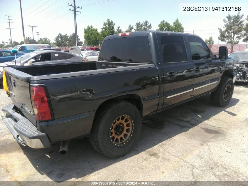 2004 Chevrolet Silverado 1500 Ls VIN: 2GCEC13T941312188 Lot: 39687615