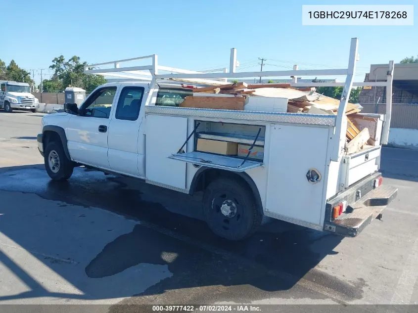 2004 Chevrolet Silverado 2500Hd Work Truck VIN: 1GBHC29U74E178268 Lot: 39777422