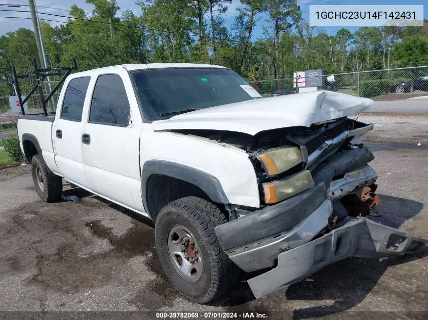 2004 Chevrolet Silverado 2500Hd Work Truck VIN: 1GCHC23U14F142431 Lot: 39782069