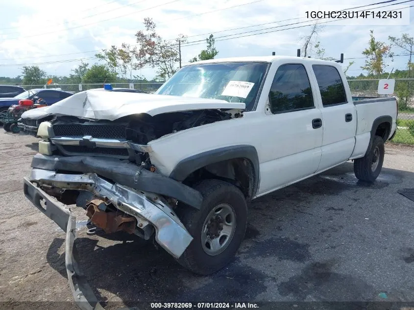 2004 Chevrolet Silverado 2500Hd Work Truck VIN: 1GCHC23U14F142431 Lot: 39782069