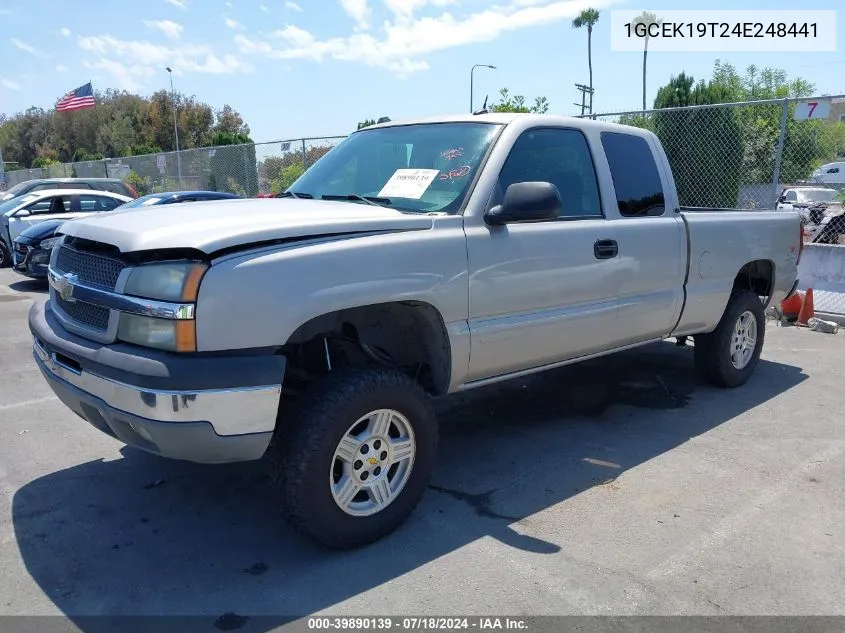 1GCEK19T24E248441 2004 Chevrolet Silverado 1500 Lt