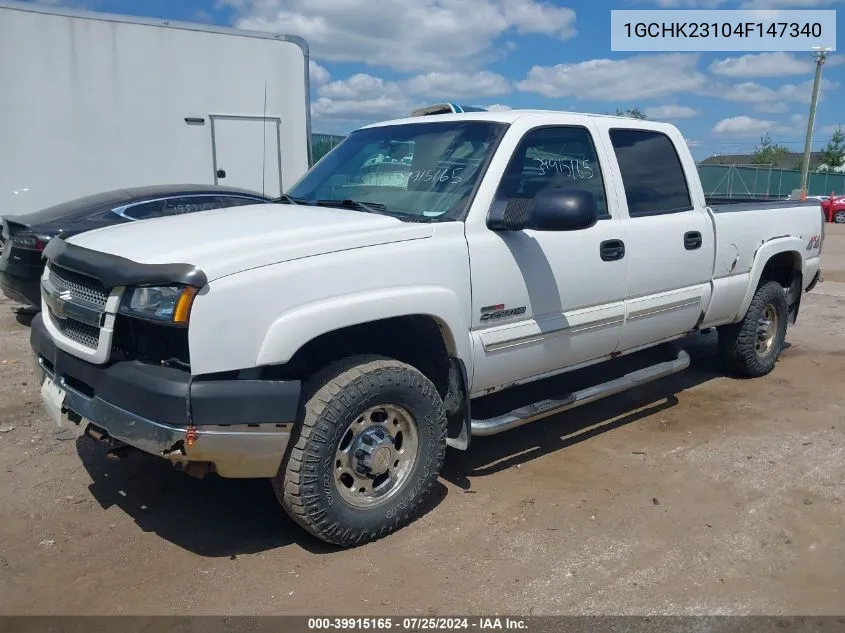 2004 Chevrolet Silverado 2500Hd Ls VIN: 1GCHK23104F147340 Lot: 39915165