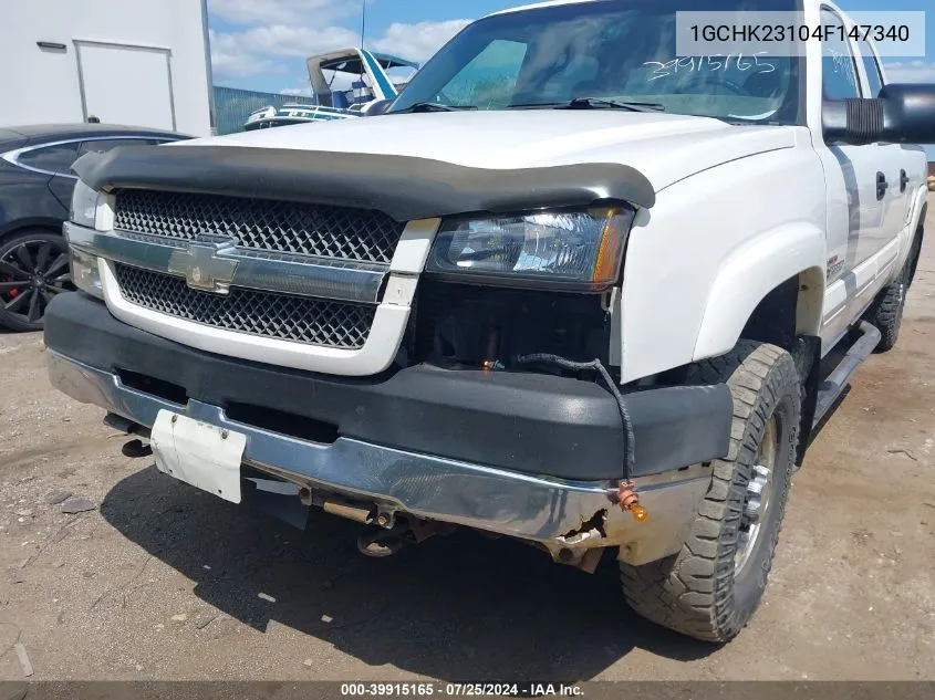 2004 Chevrolet Silverado 2500Hd Ls VIN: 1GCHK23104F147340 Lot: 39915165