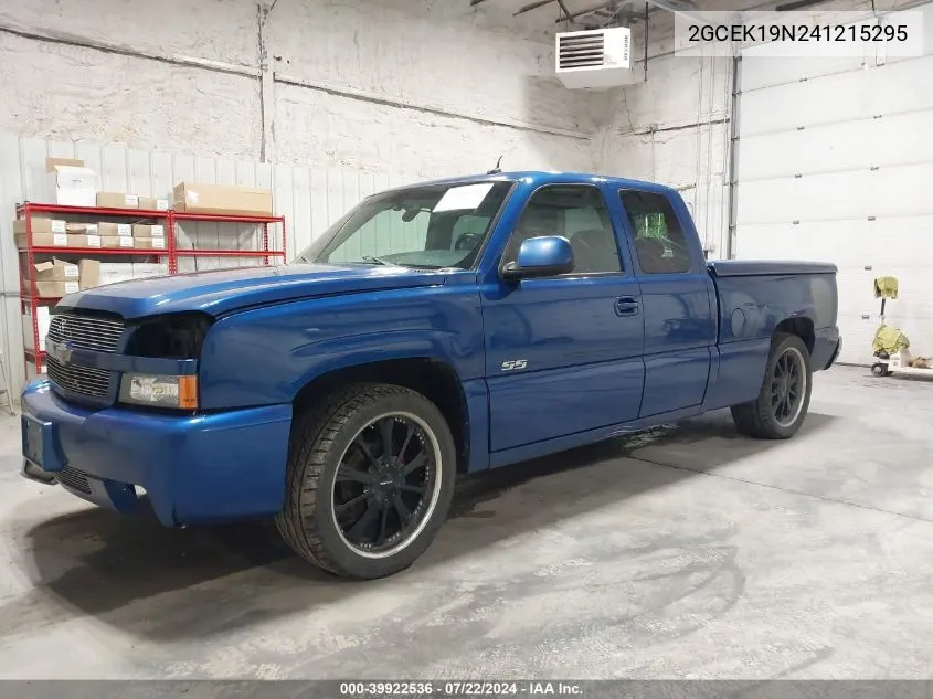 2GCEK19N241215295 2004 Chevrolet Silverado 1500 Ss