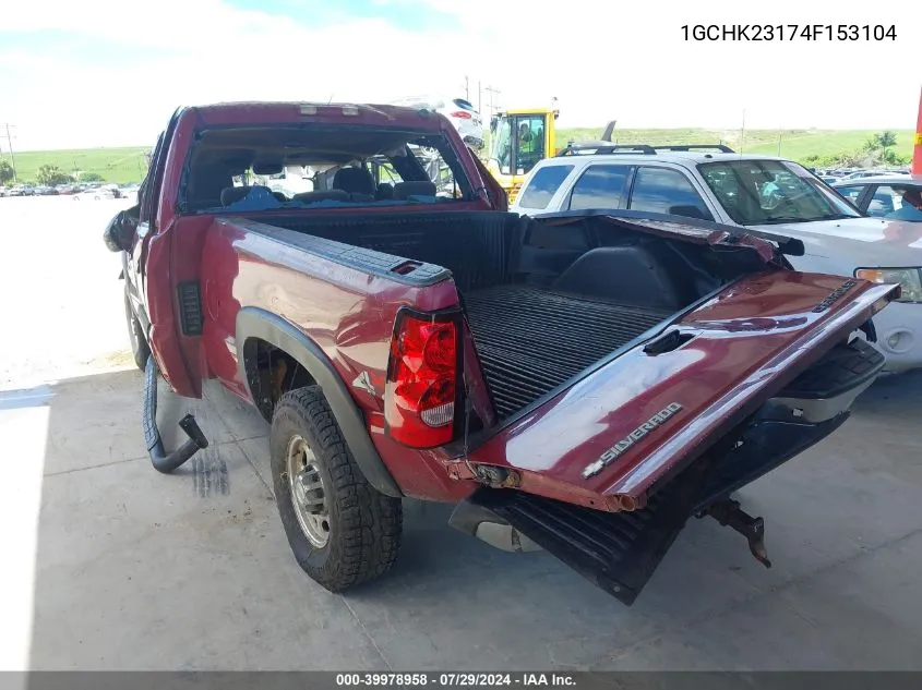 2004 Chevrolet Silverado 2500Hd Ls VIN: 1GCHK23174F153104 Lot: 39978958