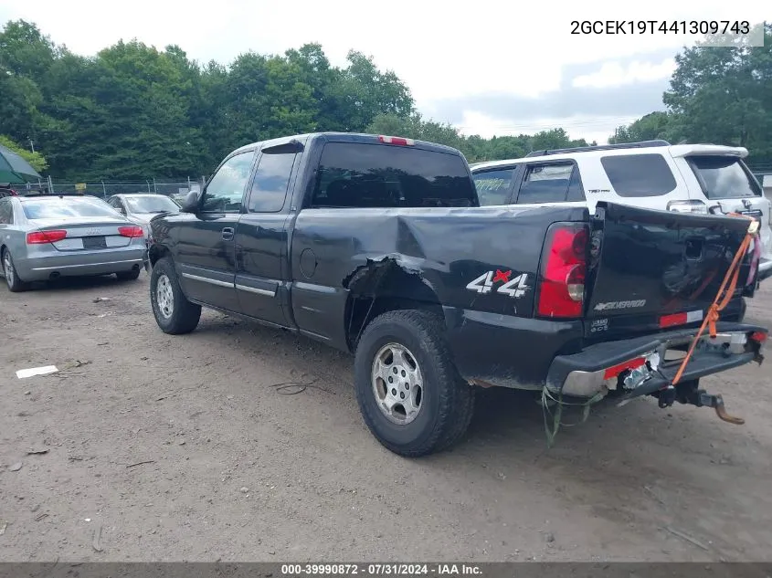 2004 Chevrolet Silverado 1500 Ls VIN: 2GCEK19T441309743 Lot: 39990872