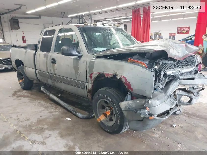 2004 Chevrolet Silverado 1500 Ls VIN: 2GCEK19T141193630 Lot: 40044318