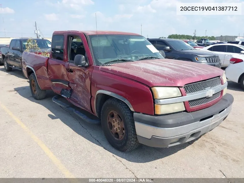 2004 Chevrolet Silverado 1500 Ls VIN: 2GCEC19V041387712 Lot: 40048320