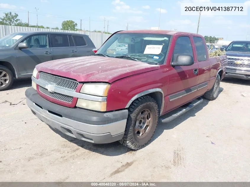 2004 Chevrolet Silverado 1500 Ls VIN: 2GCEC19V041387712 Lot: 40048320