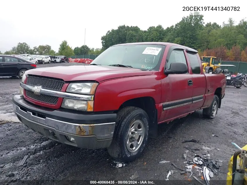 2004 Chevrolet Silverado 1500 Ls VIN: 2GCEK19T441340782 Lot: 40068435