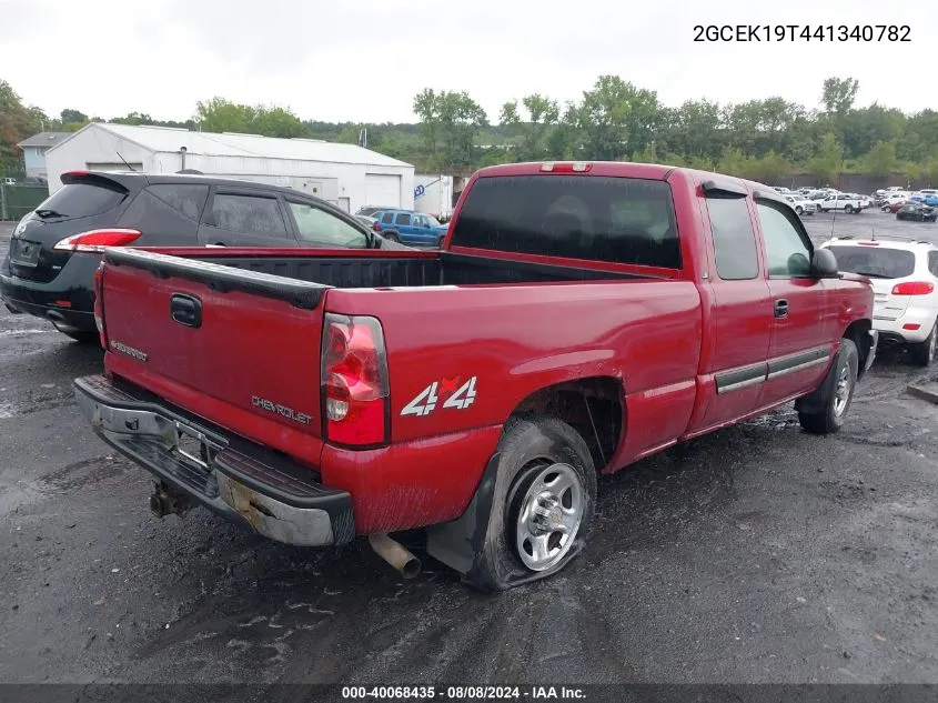 2004 Chevrolet Silverado 1500 Ls VIN: 2GCEK19T441340782 Lot: 40068435