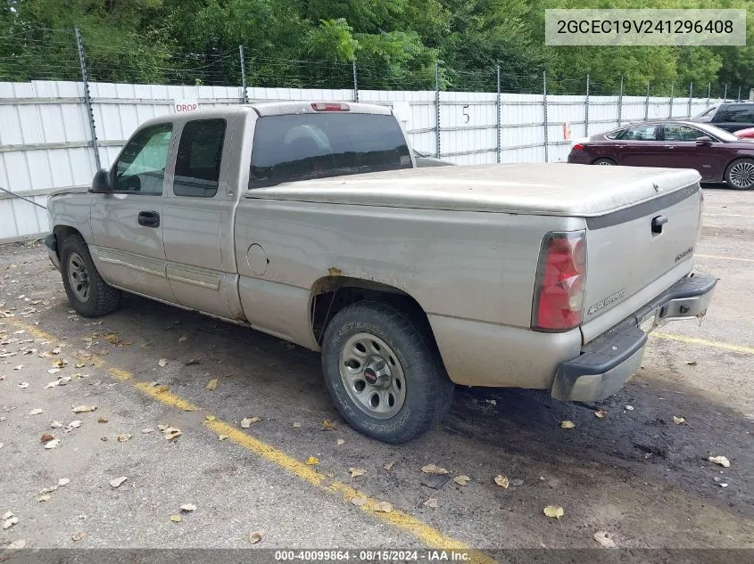 2004 Chevrolet Silverado 1500 Ls VIN: 2GCEC19V241296408 Lot: 40099864