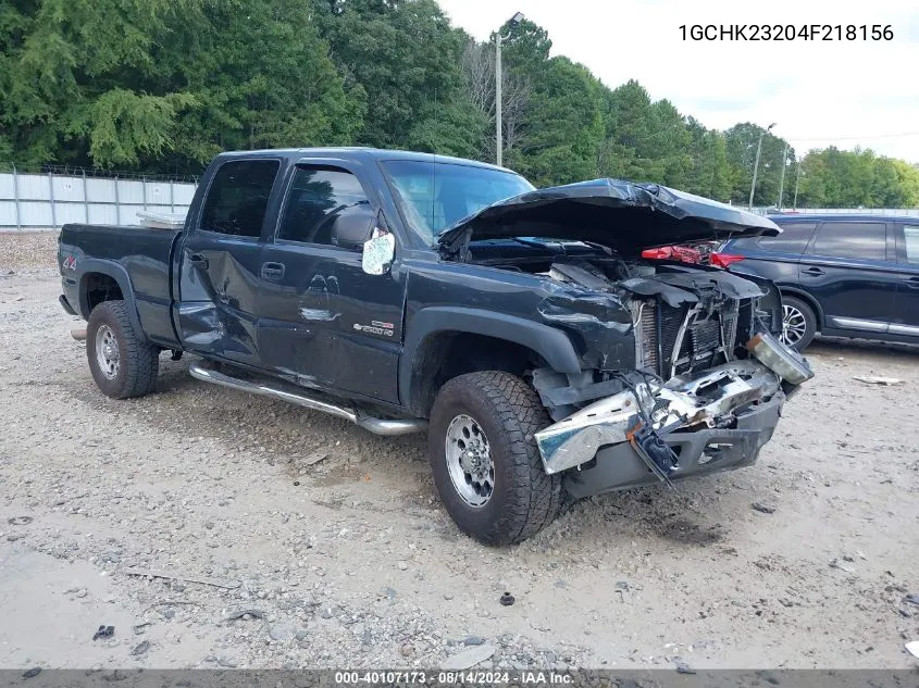 2004 Chevrolet Silverado 2500Hd Ls VIN: 1GCHK23204F218156 Lot: 40107173