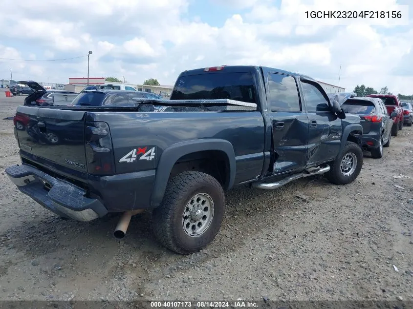 2004 Chevrolet Silverado 2500Hd Ls VIN: 1GCHK23204F218156 Lot: 40107173