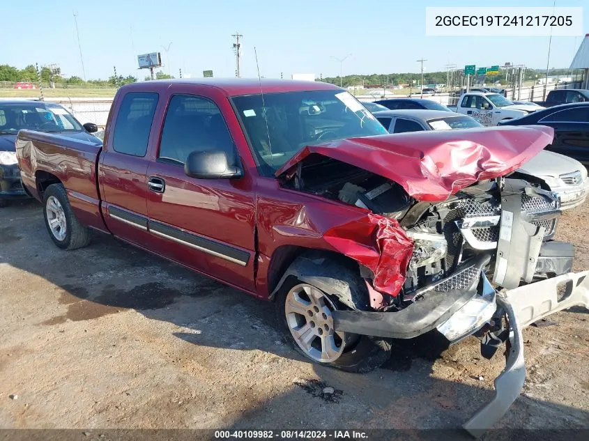 2004 Chevrolet Silverado 1500 Ls VIN: 2GCEC19T241217205 Lot: 40109982