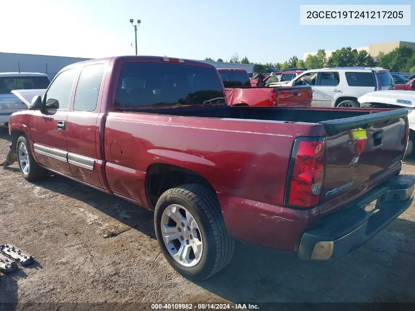 2004 Chevrolet Silverado 1500 Ls VIN: 2GCEC19T241217205 Lot: 40109982