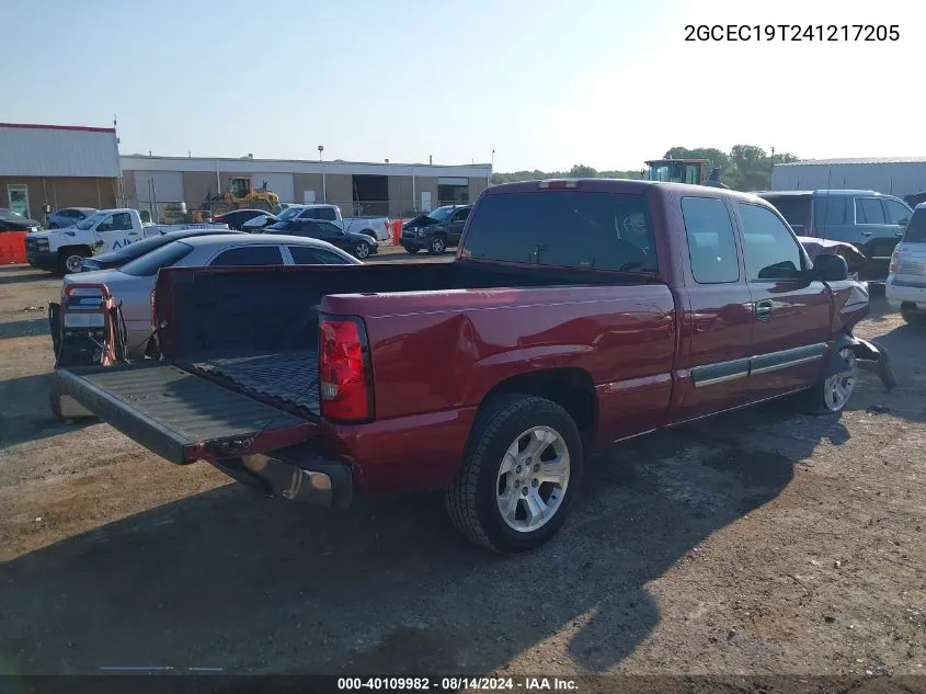 2004 Chevrolet Silverado 1500 Ls VIN: 2GCEC19T241217205 Lot: 40109982