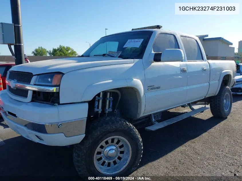 2004 Chevrolet Silverado 2500Hd Ls VIN: 1GCHK23274F231003 Lot: 40118469