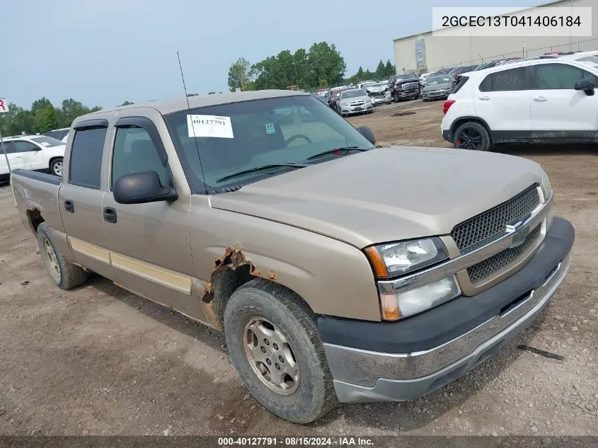 2004 Chevrolet Silverado 1500 Ls VIN: 2GCEC13T041406184 Lot: 40127791