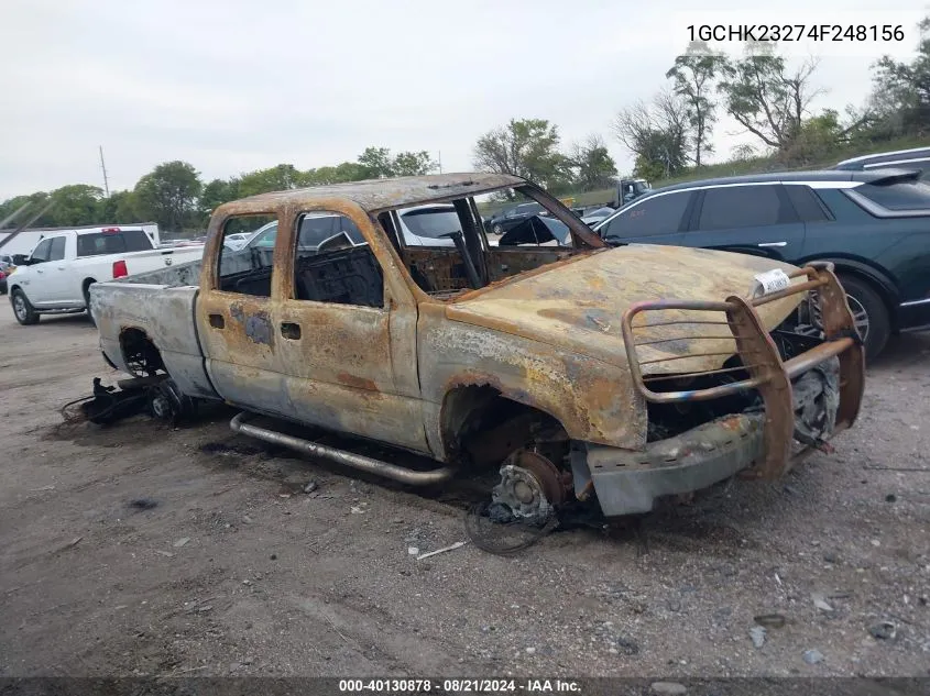 2004 Chevrolet Silverado 2500Hd Ls VIN: 1GCHK23274F248156 Lot: 40130878