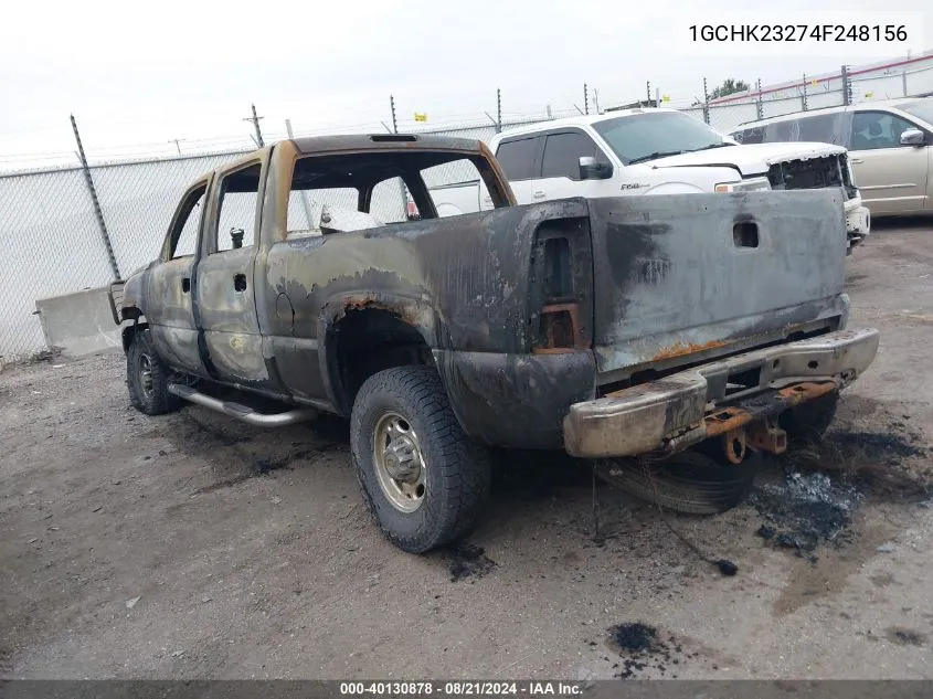 2004 Chevrolet Silverado 2500Hd Ls VIN: 1GCHK23274F248156 Lot: 40130878