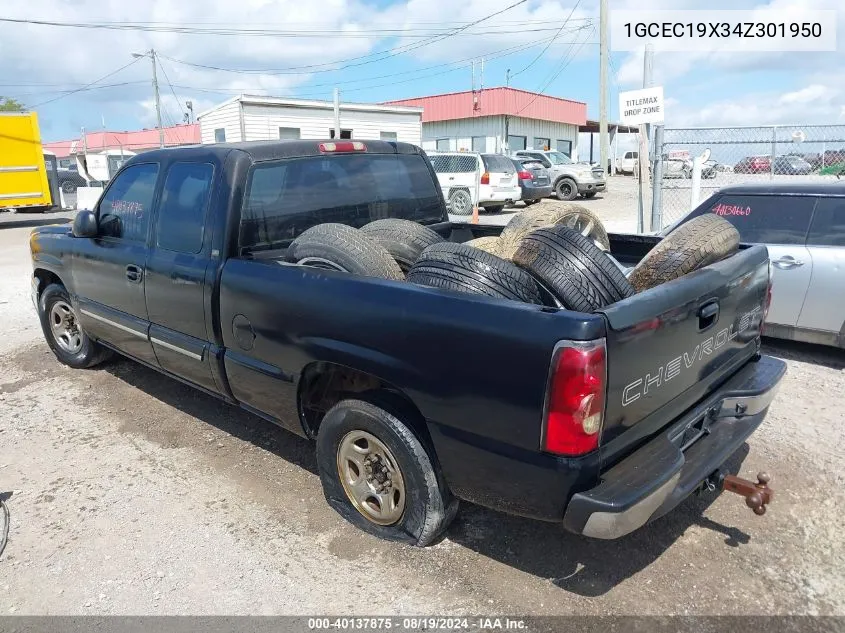 2004 Chevrolet Silverado 1500 VIN: 1GCEC19X34Z301950 Lot: 40137875