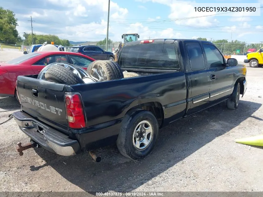 2004 Chevrolet Silverado 1500 VIN: 1GCEC19X34Z301950 Lot: 40137875