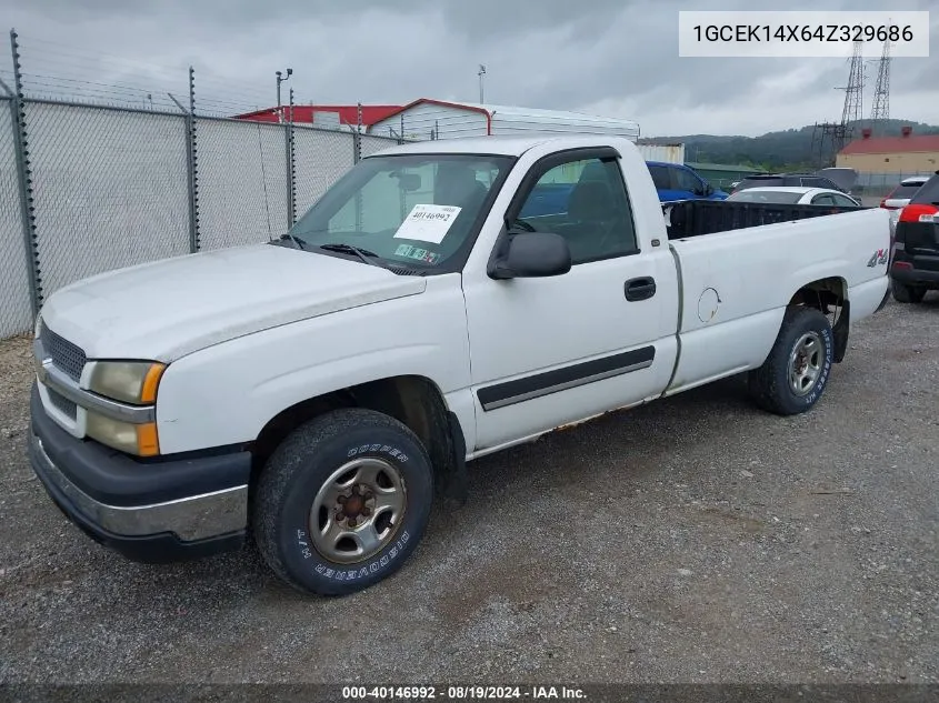 2004 Chevrolet Silverado 1500 VIN: 1GCEK14X64Z329686 Lot: 40146992