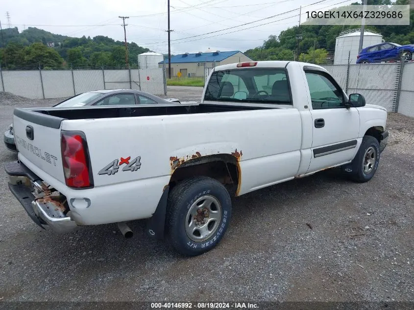 2004 Chevrolet Silverado 1500 VIN: 1GCEK14X64Z329686 Lot: 40146992