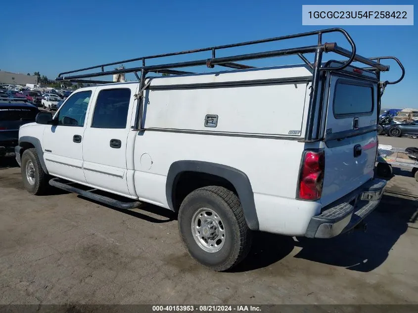 2004 Chevrolet Silverado 2500 Lt VIN: 1GCGC23U54F258422 Lot: 40153953