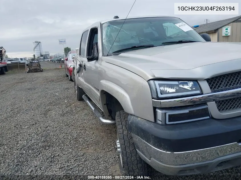 2004 Chevrolet Silverado 2500Hd Ls VIN: 1GCHK23U04F263194 Lot: 40159385