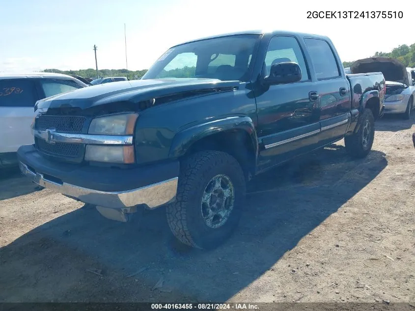 2004 Chevrolet Silverado 1500 Z71 VIN: 2GCEK13T241375510 Lot: 40163455