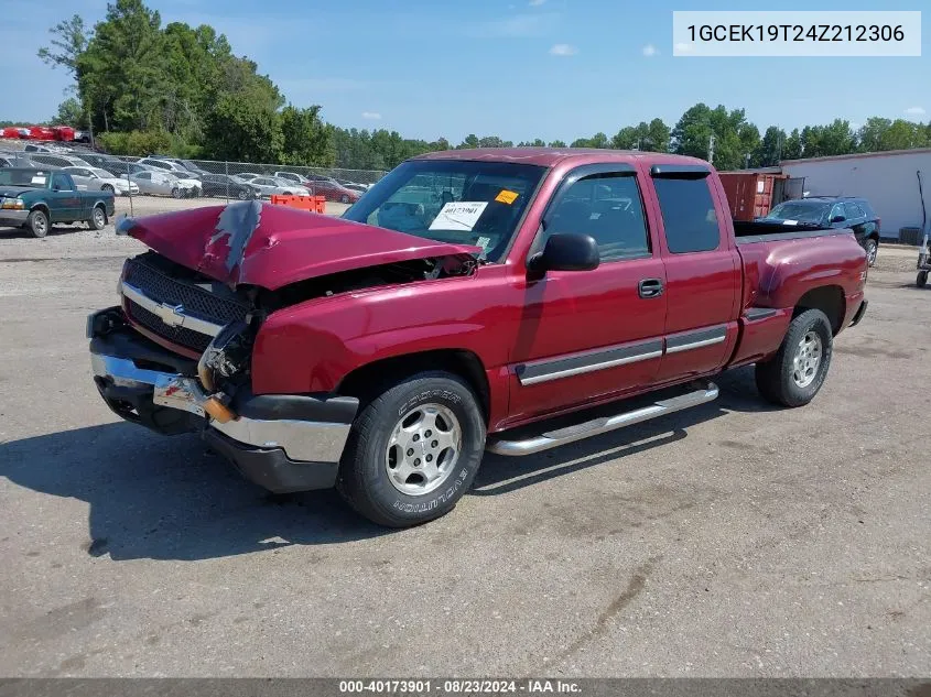 2004 Chevrolet Silverado 1500 Z71 VIN: 1GCEK19T24Z212306 Lot: 40173901