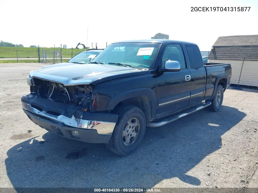 2004 Chevrolet Silverado 1500 Z71 VIN: 2GCEK19T041315877 Lot: 40184330