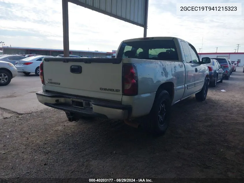 2004 Chevrolet Silverado 1500 Ls VIN: 2GCEC19T941215323 Lot: 40203177