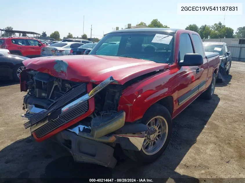 2004 Chevrolet Silverado 1500 Ls VIN: 2GCEC19V541187831 Lot: 40214647