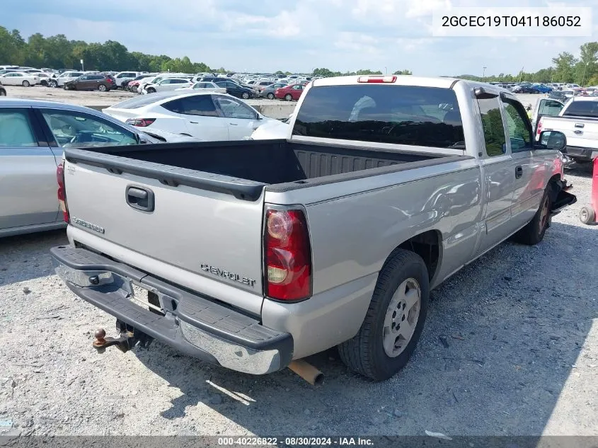 2004 Chevrolet Silverado 1500 Ls/Lt/Work Truck VIN: 2GCEC19T041186052 Lot: 40226822