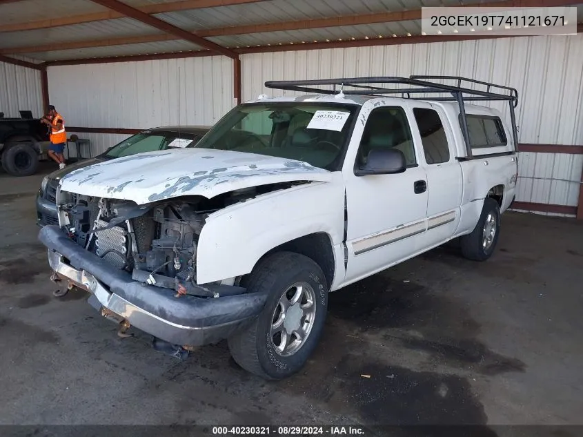 2004 Chevrolet Silverado 1500 Lt VIN: 2GCEK19T741121671 Lot: 40230321