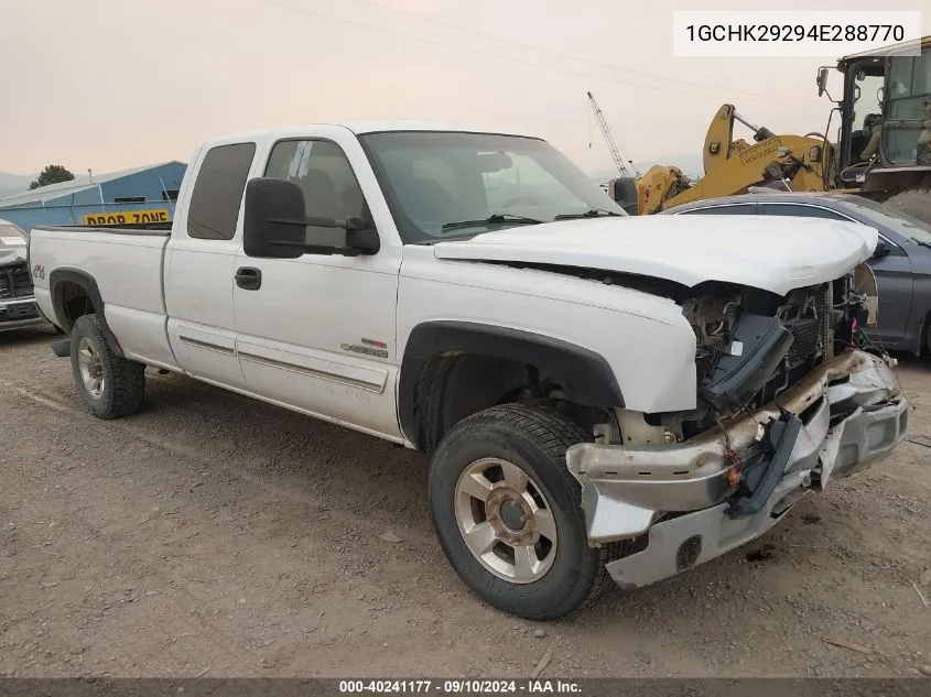 2004 Chevrolet Silverado 2500Hd K2500 Heavy Duty VIN: 1GCHK29294E288770 Lot: 40241177