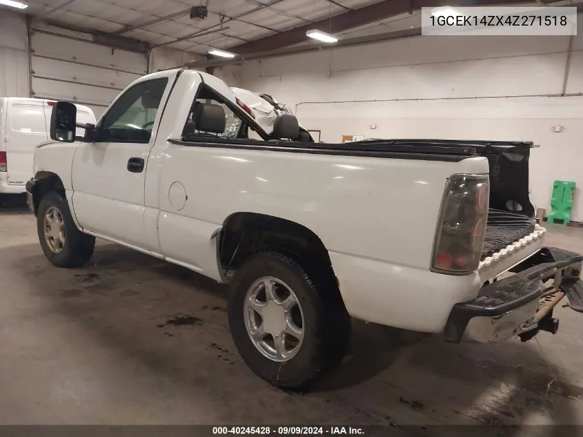 1GCEK14ZX4Z271518 2004 Chevrolet Silverado 1500 Work Truck