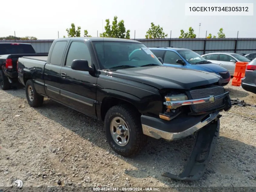 2004 Chevrolet Silverado 1500 Ls VIN: 1GCEK19T34E305312 Lot: 40247347