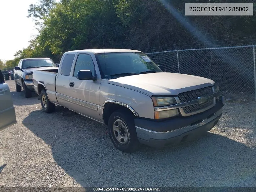 2004 Chevrolet Silverado 1500 Ls VIN: 2GCEC19T941285002 Lot: 40255174