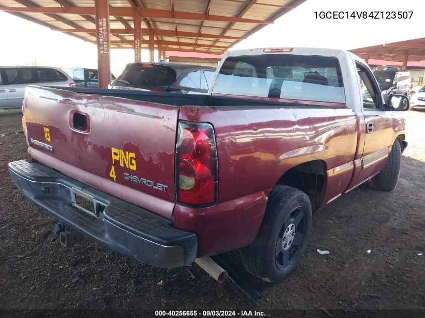 2004 Chevrolet Silverado 1500 Ls VIN: 1GCEC14V84Z123507 Lot: 40256655