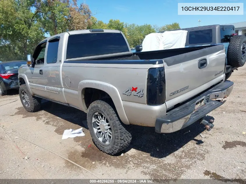 2004 Chevrolet Silverado 2500Hd Ls VIN: 1GCHK29U34E220417 Lot: 40266255