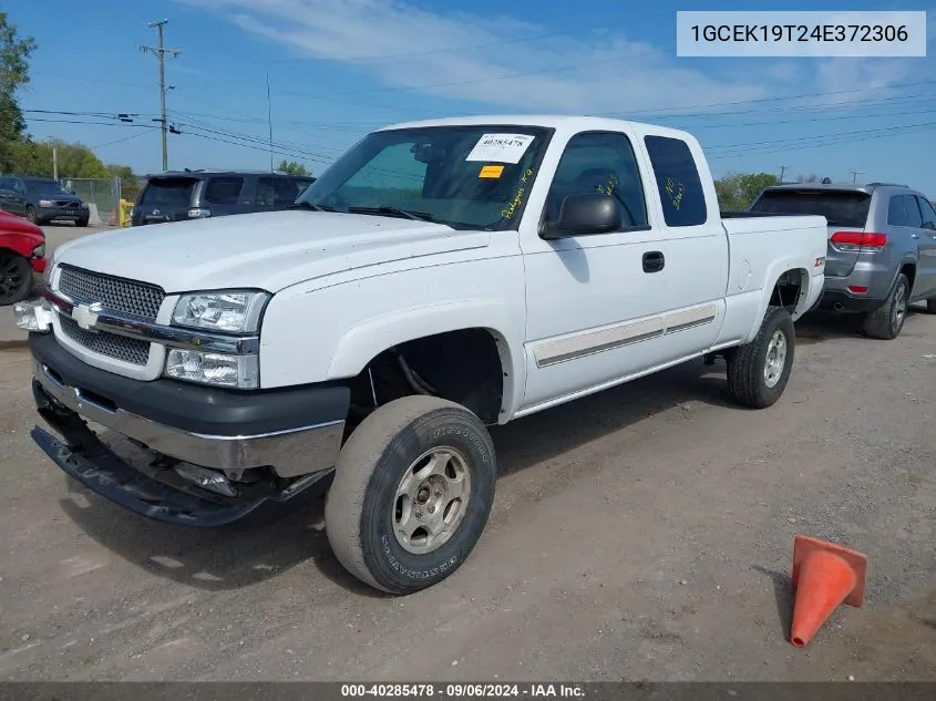 2004 Chevrolet Silverado 1500 Z71 VIN: 1GCEK19T24E372306 Lot: 40285478